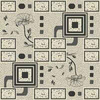 flower and square abstract pattern vector