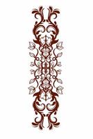 A decorative pattern on a white background vector