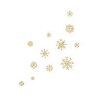 Snowflakes. Winter decorative element. Festive background, texture. Ice storm, blizzard. Flat illustration on white background. vector