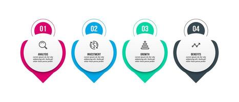 Infographic template for business presentation. vector