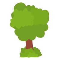 Tree forest with grass vector