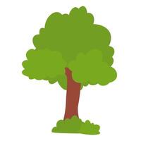 A tree with grass vector
