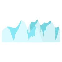 ice bergs view vector