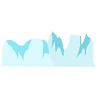 icebergs view landscape vector