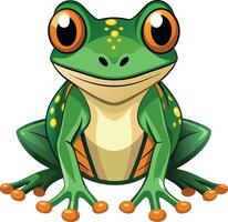 Whimsical Frog Character Available on EPS File vector