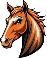 Classic Horse Head Design Available on EPS File vector