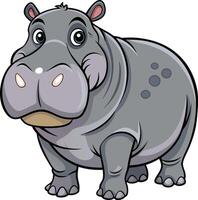 Rustic Hippopotamus Illustration Available on EPS File vector