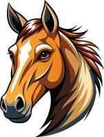 Enigmatic Horse Head Art Available on EPS File vector