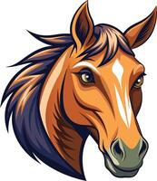 Majestic Horse Head Illustration Available on EPS File vector