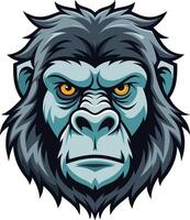 Bold Gorilla Icon Available on EPS File vector