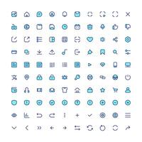 Website and App Support Icons vector