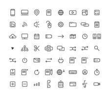 Technology Icon Line vector