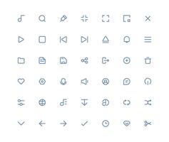 Music Player Application Creation Support Icon vector