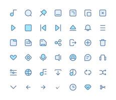 Icon For Music Player vector