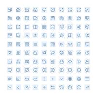 Collection of Icons for Apps vector