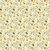Autumn Floral Pattern vector