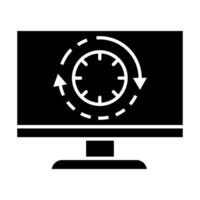 Loading icon . Update system illustration sign. Concept of upgrade application progress symbol or logo. vector