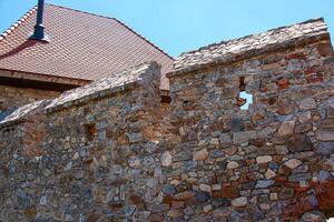 View of the upper ramparts of the Nitrograd castle in Nitra, Slovakia. photo