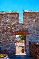 View of the upper ramparts of the Nitrograd castle in Nitra, Slovakia. photo