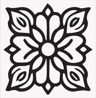 Tile Silhouettes Perfect for Flooring and Pattern Design vector