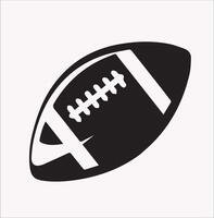 Simple Silhouette of American Football for Graphics vector
