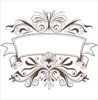 Simple Frame Silhouette on Plain White Background vector