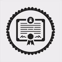 Certificate Silhouette for Design Projects vector
