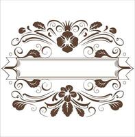 Frame Silhouette on White Background vector
