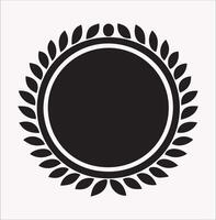Modern Frame Silhouette on White Background vector