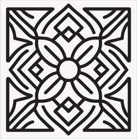 Tile Silhouettes Ideal for Flooring and Patterns vector