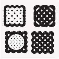 Nutritious Health Crackers Silhouette for a Healthy Lifestyle vector