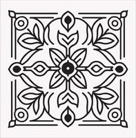 Flooring and Pattern Design with Tile Silhouettes vector