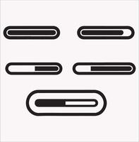 Stylish Loading Bar Silhouette for Digital Projects vector