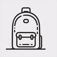 Backpack Silhouette Icon Perfect for Design Projects vector