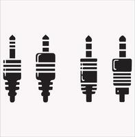 Audio Jack Silhouette for Music and Technology Projects vector