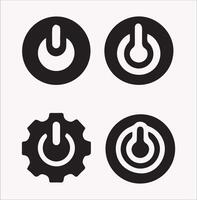 High-Quality Open Button Silhouette for Creative Designs vector