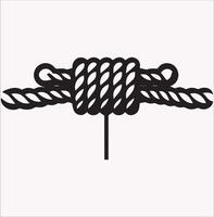 Clean Rope Icon Silhouette for Design vector