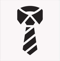 High-Resolution Tie Icon Silhouette for Professional Use vector