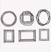 Frame Silhouette Illustration for Modern Projects vector
