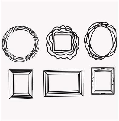 Frame Silhouette Illustration for Modern Projects