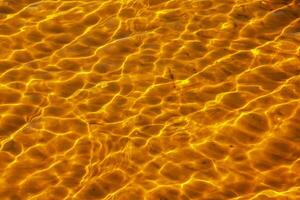 Reflections on the water surface in the river. Background of corrugated pattern of clean water sand. View from above. Abstract background. Shining water. Ripples background wallpaper. photo