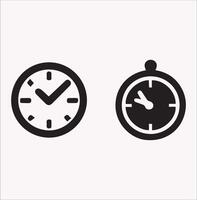 Stopwatch Icon Design on a Plain White Backdrop vector