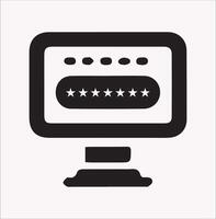 Pin Code Silhouette Icon for Graphic Design Projects vector