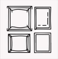 Frame Silhouette Design on White Background vector