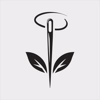 Needle Icon Silhouette for Digital Art and Design vector
