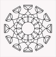 Mandala Design for Coloring Book and Decorative Patterns vector