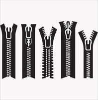 High Resolution Zipper Icon Silhouette for Projects vector