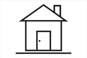 House line black Icon a design vector