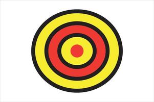 Symbol color target center circle icon art vector
