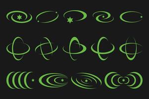 Futuristic y2k Element vector